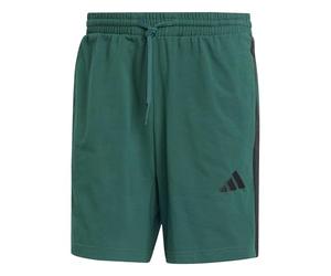 adidas Men's Essential Three Stripes Single Jersey Short 7In Shorts, Collegiate Green/Black, S