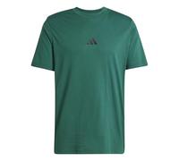 adidas Men's Essential Three Stripes Single Jersey TEE, Collegiate Green/Black, M