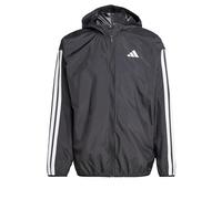 adidas Men's Essentials Stripes Lightweight Mesh Lined Windbreaker 2XL Black