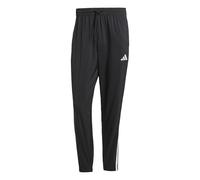 adidas Men's Essential Three Stripes Woven Pants, Black/White, M