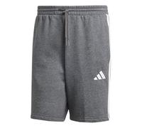 adidas Mens Essentials 3-Stripes Fleece 9-inch Shorts, Medium Grey Heather/Black, X-Large