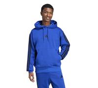 adidas Men's Essentials 3-Stripes Fleece Hoodie, Team Royal Blue/Black, M