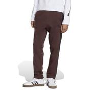 adidas Mens Essentials 3-Stripes Fleece Open Hem Pants, Shadow Brown/Black, Large