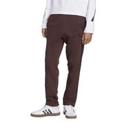 adidas Mens Essentials 3-Stripes Fleece Open Hem Pants, Shadow Brown/Black, Large