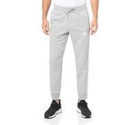 adidas Men's Essentials Fleece Tapered Cuffed 3-Stripes Pants, Medium Grey Heather, Medium