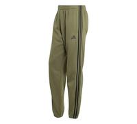 Adidas Essentials 3 Stripes Fleece Tapered Cuffed Joggers Green S / Regular Men