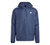 adidas Men's Essentials 3-Stripes Insulated Hooded Jacket, legend ink, S