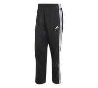 adidas Men's Essentials 3-Stripes Stanford Lite Woven Tapered Open Hem Pants, Black/White, L
