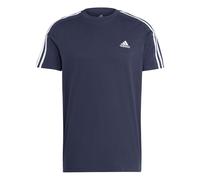 adidas Mens Essentials 3-Stripes T-Shirt in inkwell - Blue Cotton - Size 4XL