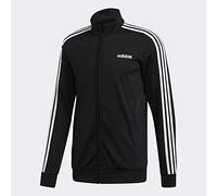 adidas mens Essentials 3-stripes Tricot Track Jacket, Black/White, M