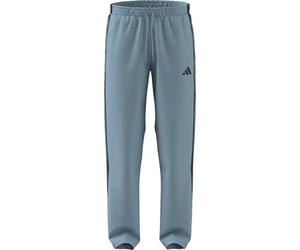 adidas Men's Essentials 3 Stripes Woven Open Hem Trackpants, Icey Blue/Night Navy/Night Navy/Night Navy, M