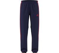 adidas Men's Essentials 3 Stripes Woven Open Hem Trackpants, Mystery Ink/Pure Ruby/Pure Ruby/Pure Ruby, M Short
