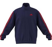 adidas Men's ESSENTIALS 3-STRIPES WOVEN TRACKTOP, mystery ink/pure ruby/pure ruby/pure ruby, S