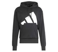 adidas Men's ESSENTIALS BIG LOGO FRENCH TERRY HOODIE, Black/White, S