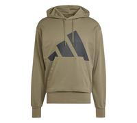 Adidas Essentials Big Logo French Terry Hoodie Green L Men