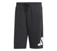 adidas Men's Essentials Big Logo French Terry Short Shorts, Black/White, S