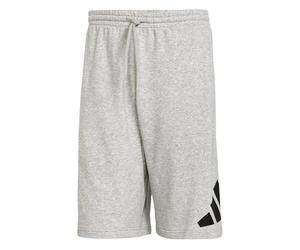 adidas Men's Essentials Big Logo French Terry Short Shorts, Medium Grey Heather/Black, S