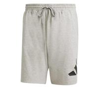 adidas Men's Essentials Big Logo Single Jersey Short, Medium Grey Heather/Black, M