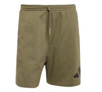 adidas Men's Essentials Big Logo Single Jersey Short, Olive strata/Black, XL