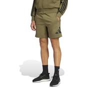 adidas Men's Essentials Big Logo Single Jersey Short Shorts, Olive strata/Black, M