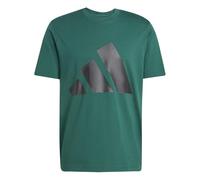 adidas Men's Essentials Big Logo Single Jersey TEE, Collegiate Green/Black, XXL