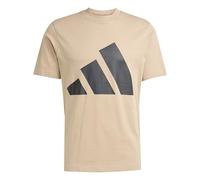 adidas Men's Essentials Big Logo Single Jersey TEE, Warm Sandstone/Black, S