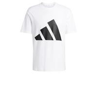 adidas Men's Essentials Big Logo Single Jersey TEE, White/Black, L