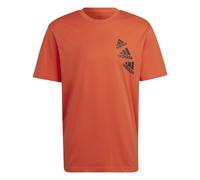 Adidas Mens Essentials BrandLove T-Shirt Colour: Orange, Size: Medium