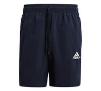 Adidas Mens Essentials Chelsea Aeroready 3 Stripes Shorts - Inkwell - L - Inkwell - 100% Recycled Polyester