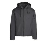 adidas Men's Essentials CLIMAWARM 3 Stripes Insulated Hooded Jackets, black/black, S