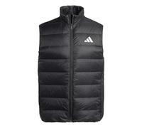 adidas Men's Essentials CLIMAWARM 3 Stripes Light Down Vests, black, L