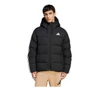 adidas Men's Essentials Climawarm 3-Stripes Puffer Down Hooded Jacket Jacket
