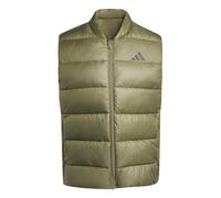 adidas Men's Essentials CLIMAWARM Synthetic Down Puffer Vests, olive strata, L