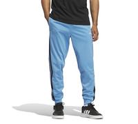 adidas Men's Essentials Color Block Tricot Track Pants, Light Blue, Small