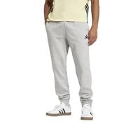 adidas Men's Essentials Feel Cozy Fleece Pants Track, Medium Grey Heather/Black, L