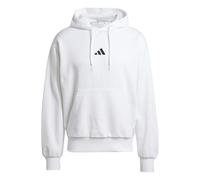 adidas Men's Essentials Feel Cozy Fleece Hoodie, White/Black, 3XL