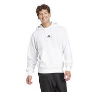 adidas Men's Essentials Feel Cozy Fleece Hoodie, White/Black, 3XL