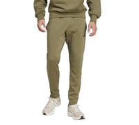 adidas Men's Essentials Feel Cozy Fleece Pants Track, Olive Strata/Black, L