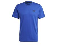 adidas Men's Essentials Feel Ready Training T-Shirt, Lucid Blue/Semi Lucid Blue/Black, Large