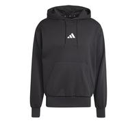adidas Men's ESSENTIALS FEELCOZY FLEECE HOODIE, black/white, S