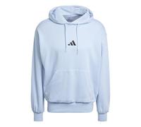 adidas Men's ESSENTIALS FEELCOZY FLEECE HOODIE, glow blue/black, XS
