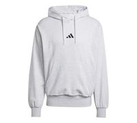 adidas Men's ESSENTIALS FEELCOZY FLEECE HOODIE, light grey heather/black, XXL