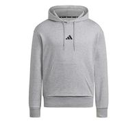adidas Men's ESSENTIALS FEELCOZY FLEECE HOODIE, medium grey heather/black, M