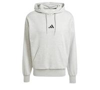 adidas Men's ESSENTIALS FEELCOZY FLEECE HOODIE, medium grey heather/black, XL