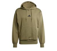 adidas Men's ESSENTIALS FEELCOZY FLEECE HOODIE, olive strata/black, S