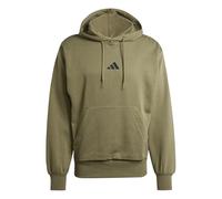 adidas Men's ESSENTIALS FEELCOZY FLEECE HOODIE, olive strata/black, XL
