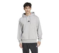 adidas Men's ESSENTIALS FEELCOZY FLEECE HOODIE, medium grey heather/black, XXL