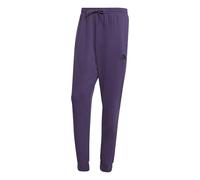 adidas Men's Essentials FEELCOZY Fleece Pant, Aurora Plum/Black, M
