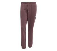 adidas Men's Essentials FEELCOZY Fleece Pant, Aurora Ruby/White, L