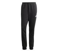 adidas Men's Essentials FEELCOZY Fleece Pant, Black/White, XL